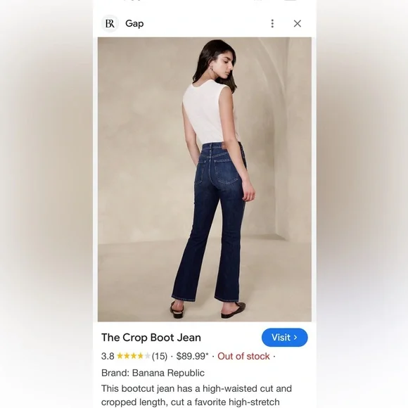 Banana Republic Cropped Bootcut Jeans - Picture 7 of 7